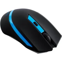 Мышь Oklick 630LW Wireless Optical Mouse (черный/голубой) фото 1